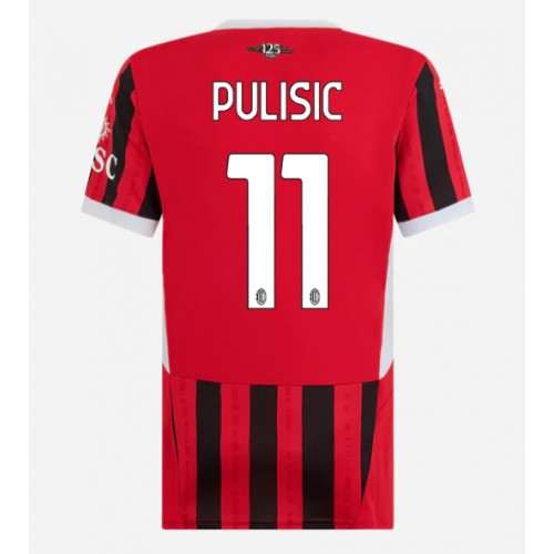 Dres AC Milan Christian Pulisic #11 Domaci za Žensko 2024-25 Kratak Rukav